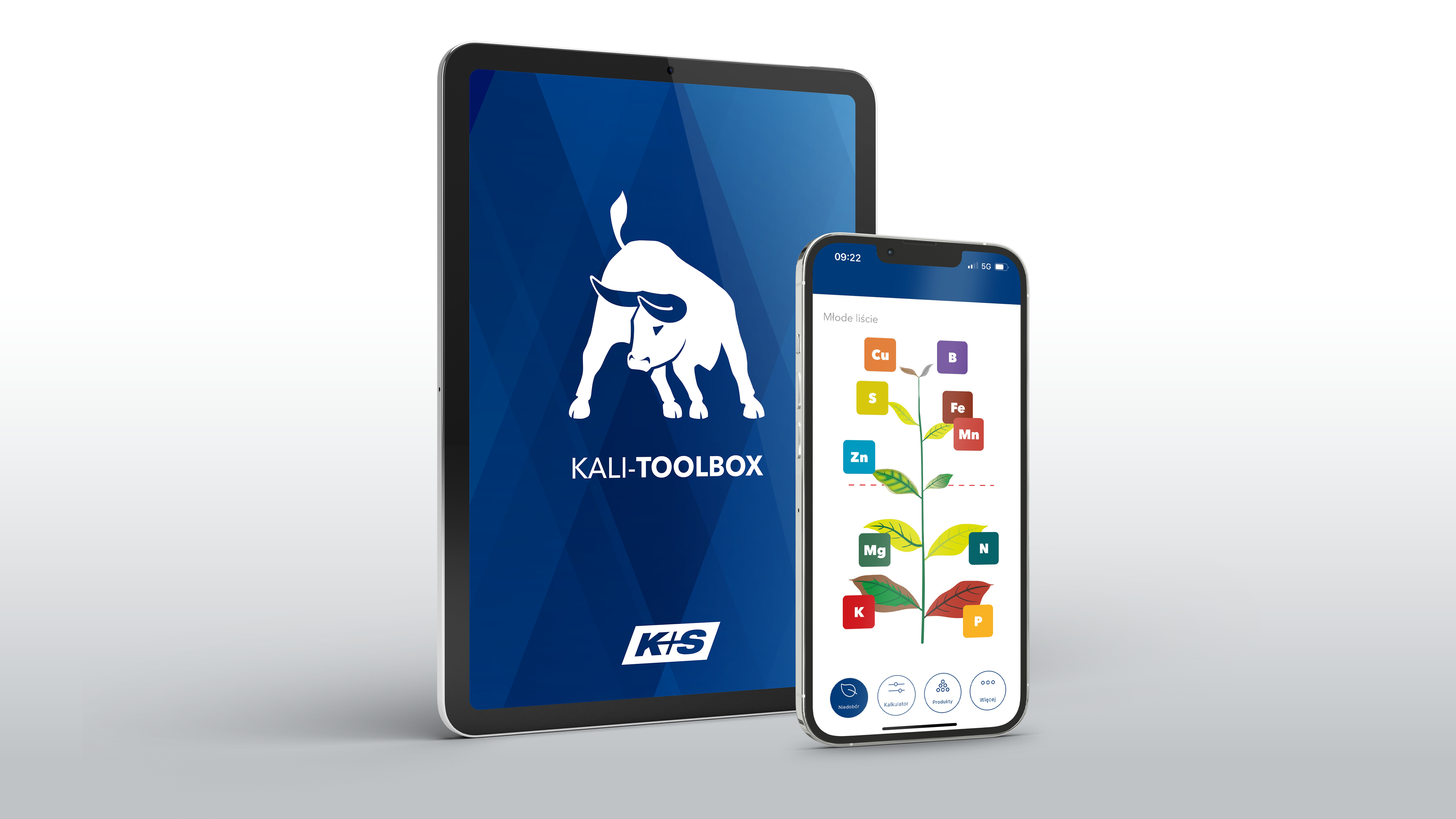Przykładowe ekrany aplikacji KALI-TOOLBOX na smartfonie i tablecie 